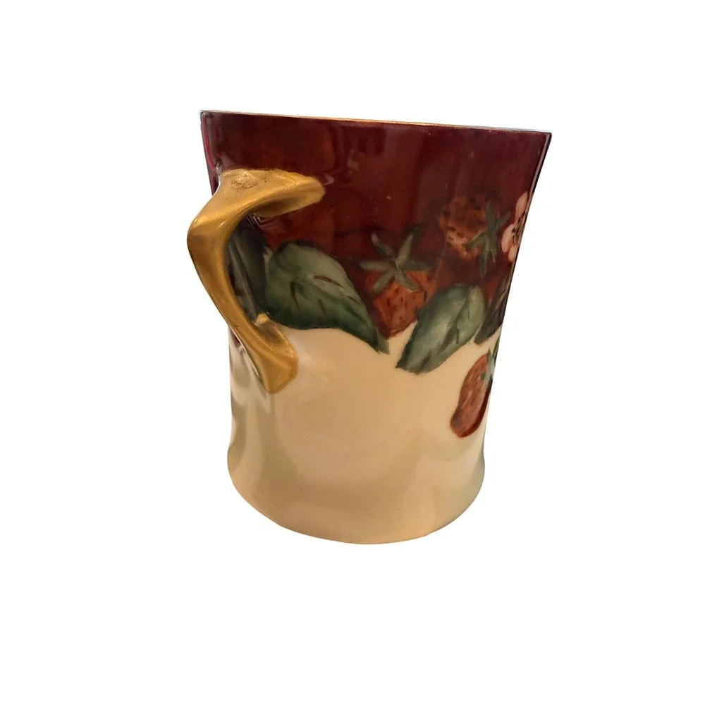 Hutschenreuther Selb Bavaria Strawberry Hand Painted B Le Clair Porcelain